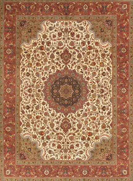 Pasargad Tabriz Tabriz 020975 Ivory